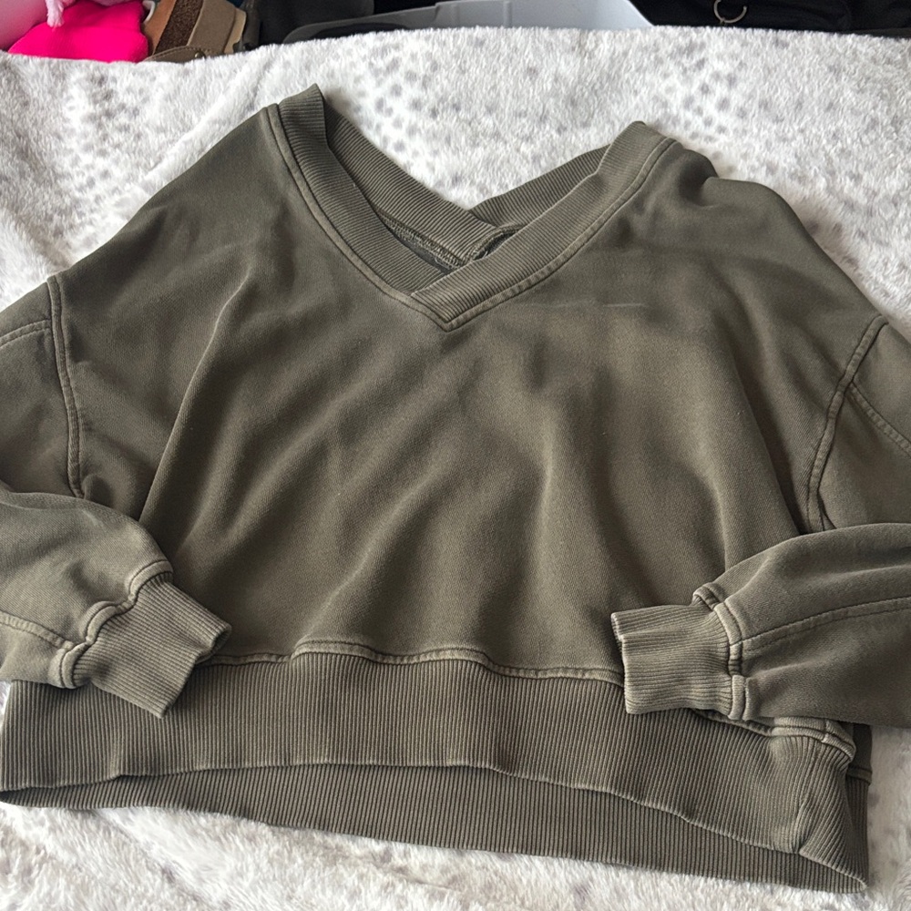 Aerie Front And Back V Neck